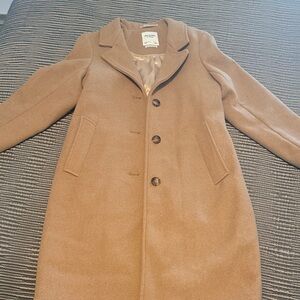 A&F camel pea coat